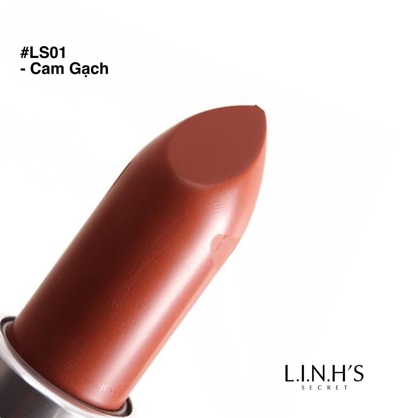 Son lì LS01 · Cam gạch – thỏi son thật