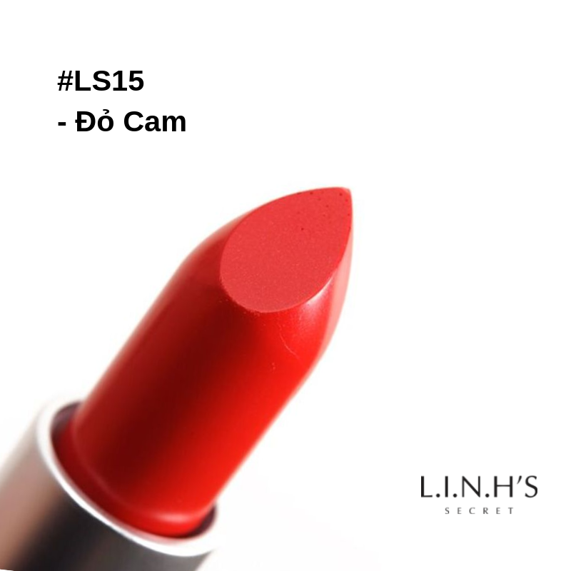 Son lì LS15 · Đỏ cam – thỏi son thật