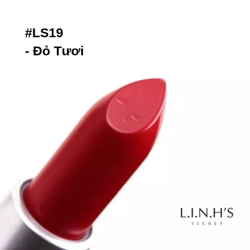 Son lì LS19 · Đỏ tươi – thỏi son thật